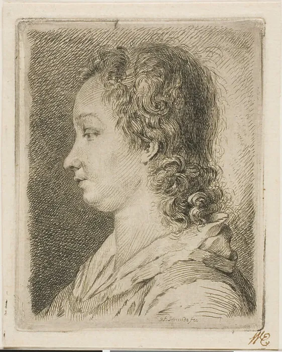 Framed Print : Madame Schmidt (the Artist's Wife), 1753. Creator: Georg Friedrich Schmidt Framed Print : Madame Schmidt (the Artist's Wife), 1753. Creator: Georg Friedrich Schmidt