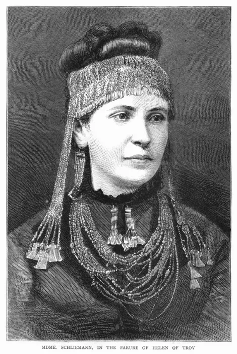 Framed Print : Madame Sophie Schliemann, 1877 Framed Print : Madame Sophie Schliemann, 1877