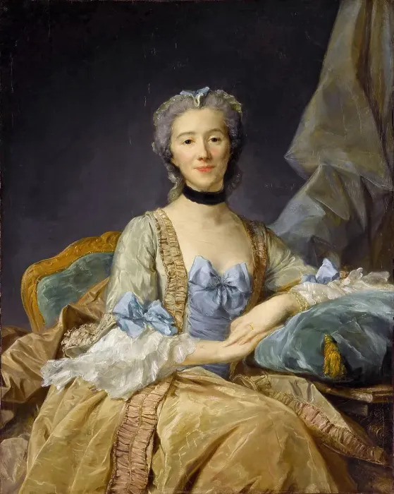 Framed Print : Madame de Sorquainville. Artist: Perronneau, Jean-Baptiste (1715-1783) Framed Print : Madame de Sorquainville. Artist: Perronneau, Jean-Baptiste (1715-1783)