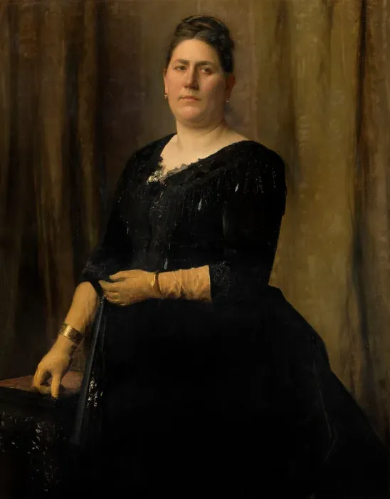 Framed Print : Madame Spee, 1890. Creator: Edouard De Jans Framed Print : Madame Spee, 1890. Creator: Edouard De Jans