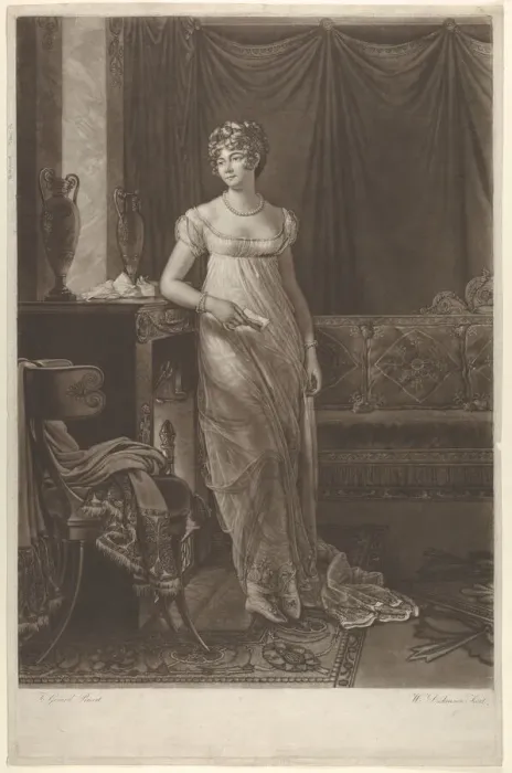 Framed Print : Madame Talleyrand, ca. 1808. Creator: William Dickinson Framed Print : Madame Talleyrand, ca. 1808. Creator: William Dickinson