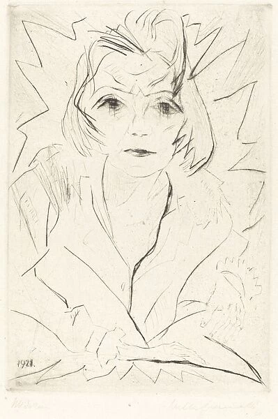 Madchen (Girl), 1921. Creator: Walter Gramatté