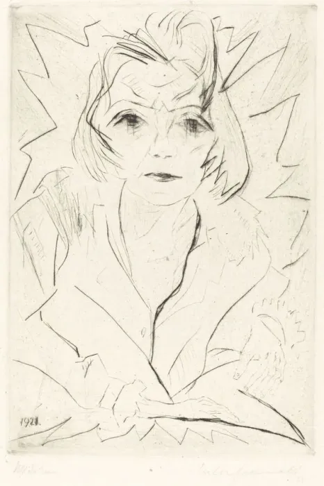 Framed Print : Madchen (Girl), 1921. Creator: Walter Gramatté Framed Print : Madchen (Girl), 1921. Creator: Walter Gramatté