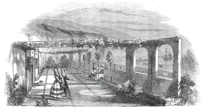 Framed Print : Madeirese villa, near Funchal, 1845. Creator: Unknown Framed Print : Madeirese villa, near Funchal, 1845. Creator: Unknown