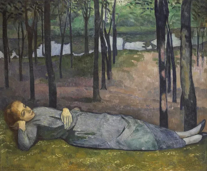 Framed Print : Madeleine in the Bois d Amour, 1888 Framed Print : Madeleine in the Bois d Amour, 1888