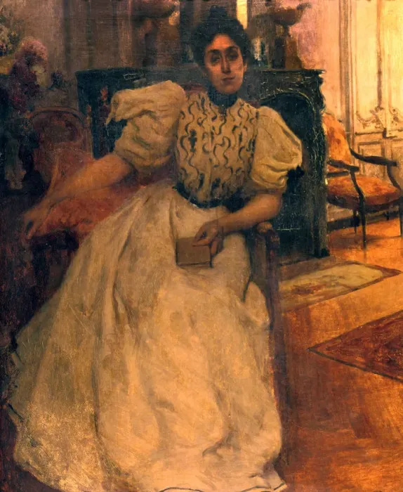 Framed Print : Madeline Gide, 1897. Artist: Paul Albert Laurens Framed Print : Madeline Gide, 1897. Artist: Paul Albert Laurens