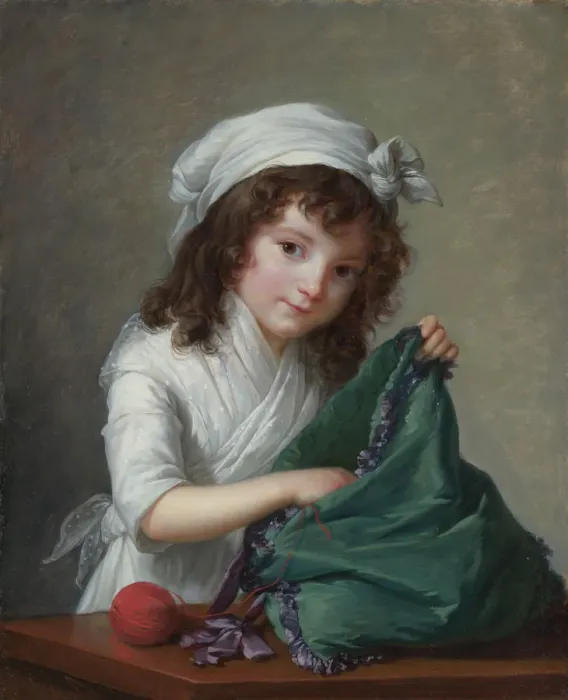 Framed Print : Mademoiselle Alexandrine-Emilie Brongniart, 1788 Framed Print : Mademoiselle Alexandrine-Emilie Brongniart, 1788