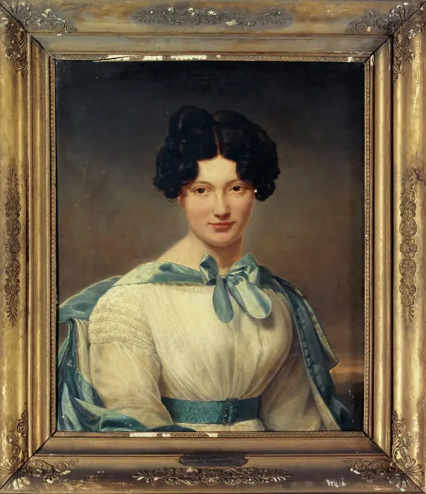 Framed Print : Mademoiselle Bernard-Léon, daughter of the actor, c1825. Creator: Henri-Francois Riesener Framed Print : Mademoiselle Bernard-Léon, daughter of the actor, c1825. Creator: Henri-Francois Riesener