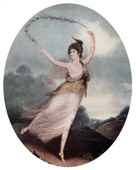 Framed Print : Mademoiselle Celine Parisot, 1799. Artist: Charles Turner Framed Print : Mademoiselle Celine Parisot, 1799. Artist: Charles Turner