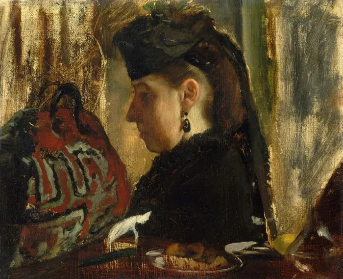 Framed Print : Mademoiselle Marie Dihau (1843-1935), 1867-68. Creator: Edgar Degas Framed Print : Mademoiselle Marie Dihau (1843-1935), 1867-68. Creator: Edgar Degas