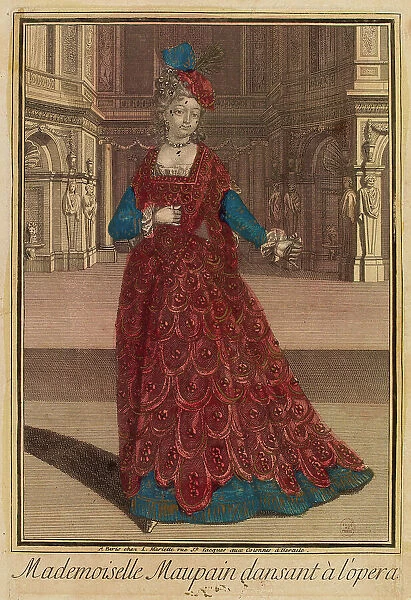 Mademoiselle Maupain dansant à l'opera, ca 1692-1700. Creator: Anonymous