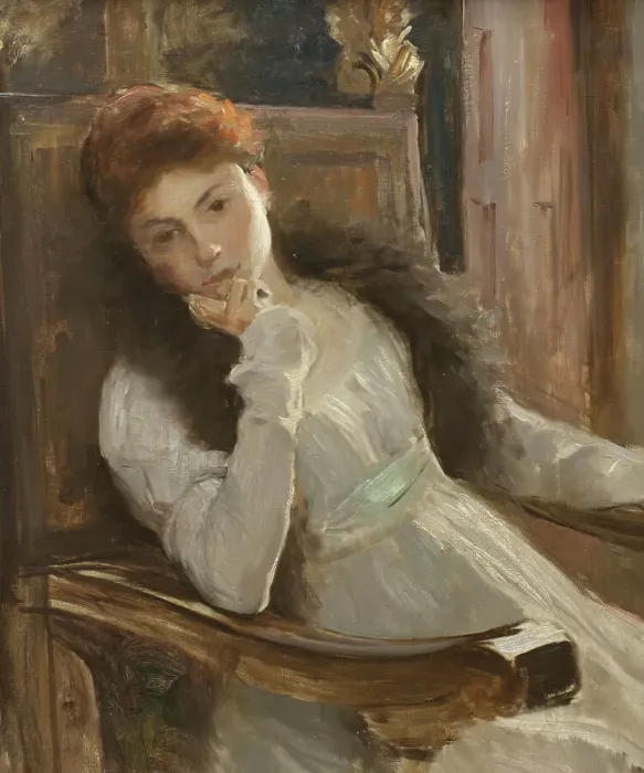 Framed Print : Mademoiselle Pourtalès, 1880. Creator: Hugo Salmson Framed Print : Mademoiselle Pourtalès, 1880. Creator: Hugo Salmson