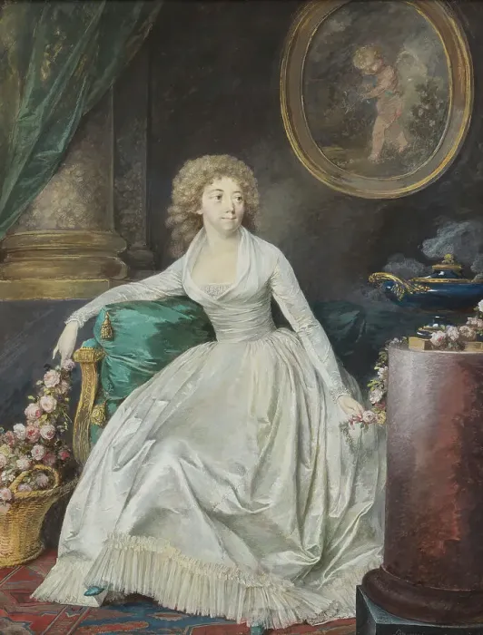 Framed Print : Mademoiselle Sofia Hagman, 1795. Creator: Nicolas Lavreince Framed Print : Mademoiselle Sofia Hagman, 1795. Creator: Nicolas Lavreince