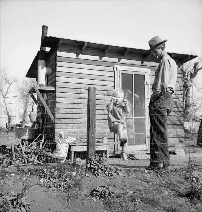 Framed Print : Madera County, family from near Dallas, Texas, 1939. Creator: Dorothea Lange Framed Print : Madera County, family from near Dallas, Texas, 1939. Creator: Dorothea Lange