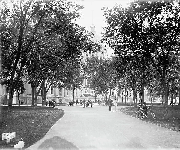 Madison, Wis. in Capitol Park, c1898. Creator: Unknown