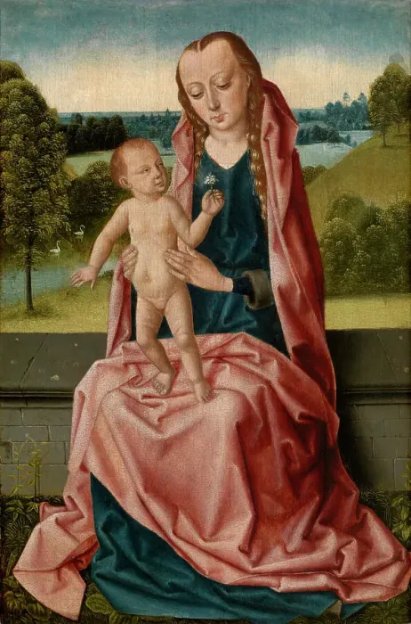 Framed Print : Madonna, 1470-1500. Creator: Dieric Bouts Framed Print : Madonna, 1470-1500. Creator: Dieric Bouts