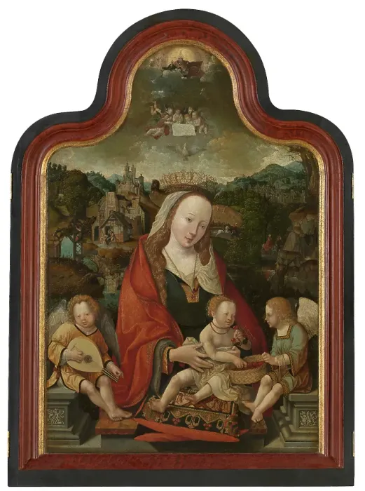 Framed Print : Madonna, 1515. Creator: Jacob Cornelisz Framed Print : Madonna, 1515. Creator: Jacob Cornelisz