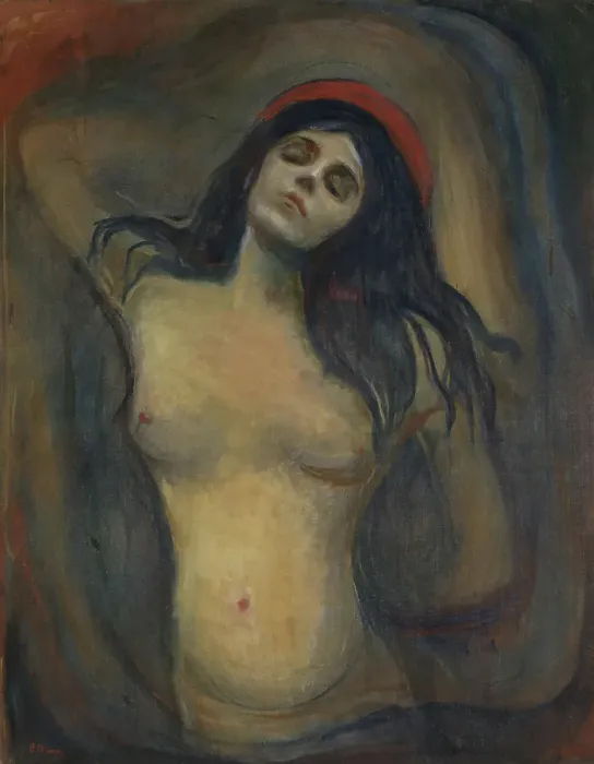 Framed Print : Madonna, 1894. Creator: Edvard Munch