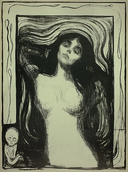 Madonna, 1895. Creator: Edvard Munch