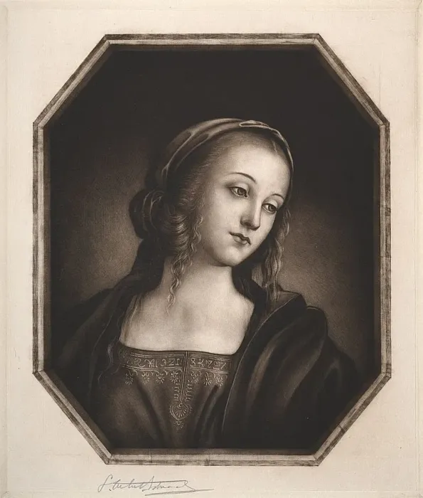 Framed Print : Madonna, 19th-20th century. Creator: Samuel Arlent-Edwards (American, 1862-1938) Framed Print : Madonna, 19th-20th century. Creator: Samuel Arlent-Edwards (American, 1862-1938)