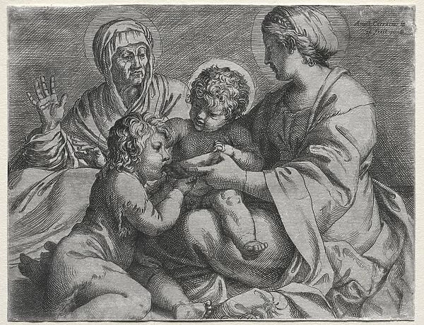 Madonna with the Bowl, 1606. Creator: Annibale Carracci (Italian, c. 1560-1609)