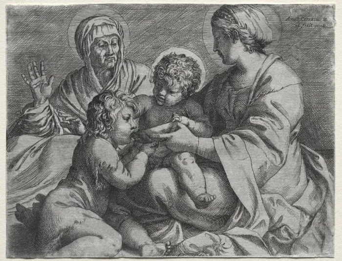 Framed Print : Madonna with the Bowl, 1606. Creator: Annibale Carracci (Italian, c. 1560-1609) Framed Print : Madonna with the Bowl, 1606. Creator: Annibale Carracci (Italian, c. 1560-1609)