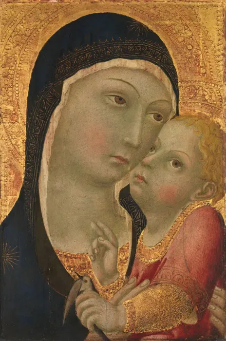 Framed Print : Madonna and Child, about 1450. Creator: Sano di Pietro Framed Print : Madonna and Child, about 1450. Creator: Sano di Pietro