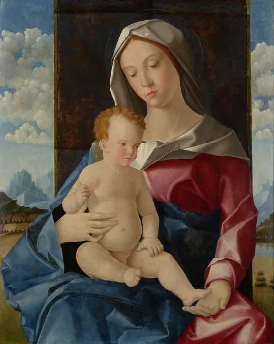 Framed Print : Madonna and Child, between 1485-1515. Creator: Vincenzo Di Biagio Catena