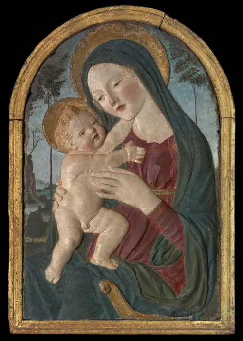 Framed Print : Madonna and Child, 1490 / 1500. Creator: Workshop of Neroccio de Landi Framed Print : Madonna and Child, 1490 / 1500. Creator: Workshop of Neroccio de Landi