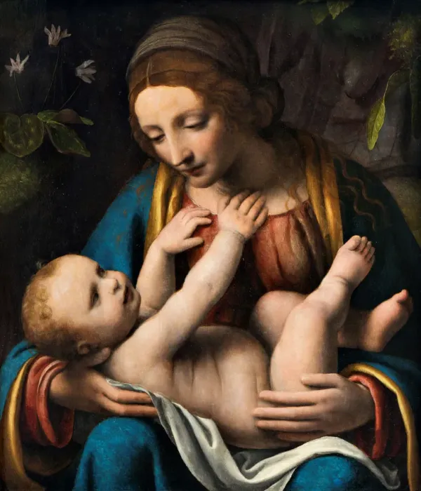 Framed Print : Madonna and Child, 1515-1523. Creator: Luini, Bernardino (ca. 1480-1532) Framed Print : Madonna and Child, 1515-1523. Creator: Luini, Bernardino (ca. 1480-1532)