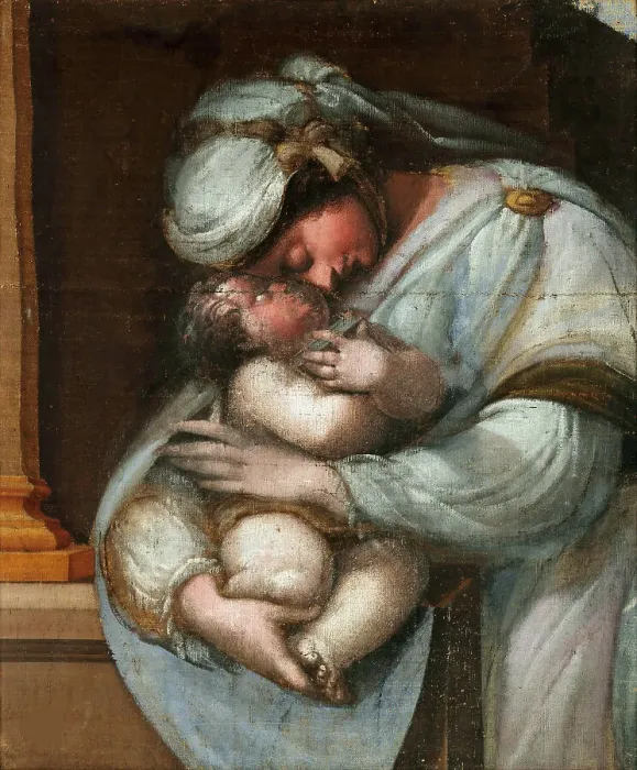 Framed Print : Madonna and Child, 1565-1569. Creator: Zanguidi (Bertoia), Jacopo (1544-1574) Framed Print : Madonna and Child, 1565-1569. Creator: Zanguidi (Bertoia), Jacopo (1544-1574)