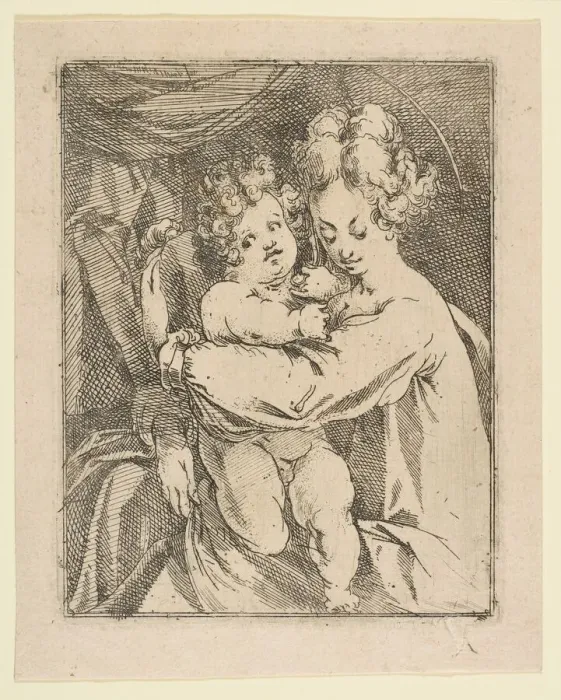 Framed Print : Madonna and Child, 1612-16. Creator: Jacques Bellange Framed Print : Madonna and Child, 1612-16. Creator: Jacques Bellange