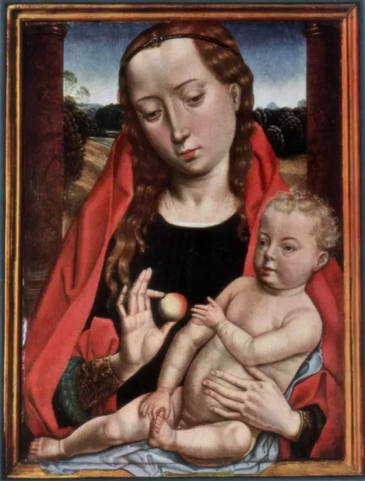 Framed Print : The Madonna and Child, (1927). Artist: Hans Memling Framed Print : The Madonna and Child, (1927). Artist: Hans Memling