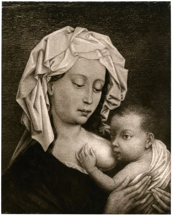 Framed Print : Madonna and Child, (1927). Artist: Rogier Van der Weyden Framed Print : Madonna and Child, (1927). Artist: Rogier Van der Weyden