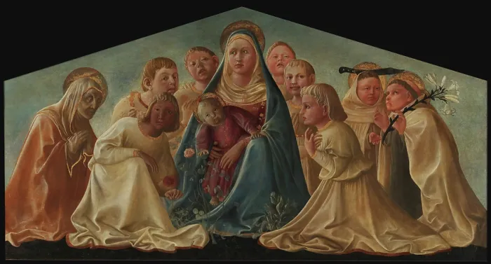 Framed Print : Madonna and Child with Angels and Saints (Trivulzio Madonna), c1430. Creator: Lippi, Fra Filippo (1406-1469) Framed Print : Madonna and Child with Angels and Saints (Trivulzio Madonna), c1430. Creator: Lippi, Fra Filippo (1406-1469)