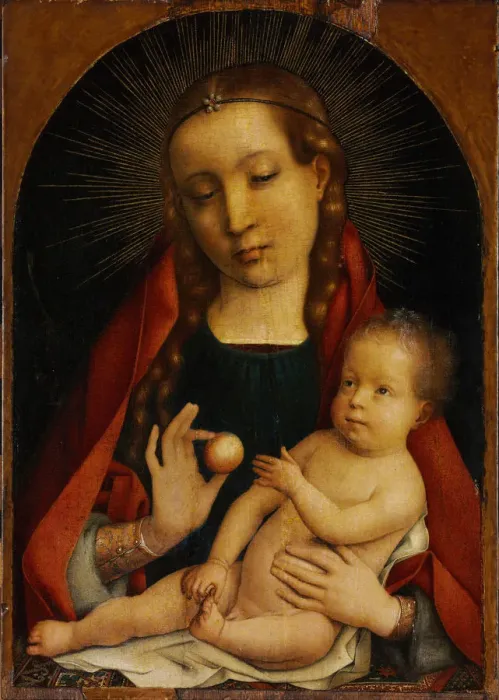 Framed Print : Madonna and Child. Artist: Provost (Provoost), Jan (1465-1529) Framed Print : Madonna and Child. Artist: Provost (Provoost), Jan (1465-1529)