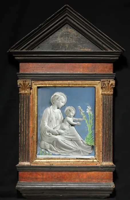 Framed Print : Madonna and Child, c. 1460-1470. Creator: Luca della Robbia (Italian, 1400 ?-1482) Framed Print : Madonna and Child, c. 1460-1470. Creator: Luca della Robbia (Italian, 1400 ?-1482)