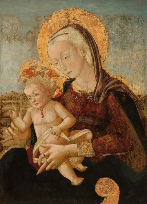 Framed Print : Madonna and Child, c. 1475. Creator: Pier Francesco Fiorentino Framed Print : Madonna and Child, c. 1475. Creator: Pier Francesco Fiorentino