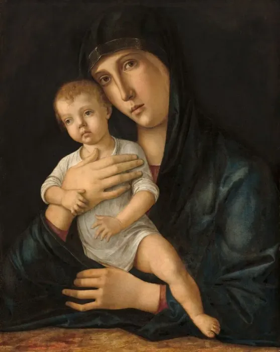 Framed Print : Madonna and Child, c. 1480 / 1485. Creator: Giovanni Bellini Framed Print : Madonna and Child, c. 1480 / 1485. Creator: Giovanni Bellini