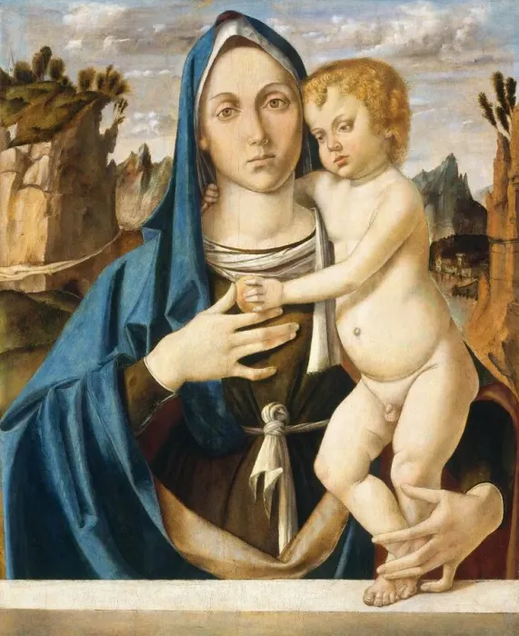 Framed Print : Madonna and Child, c. 1490. Creator: Bartolomeo Montagna Framed Print : Madonna and Child, c. 1490. Creator: Bartolomeo Montagna
