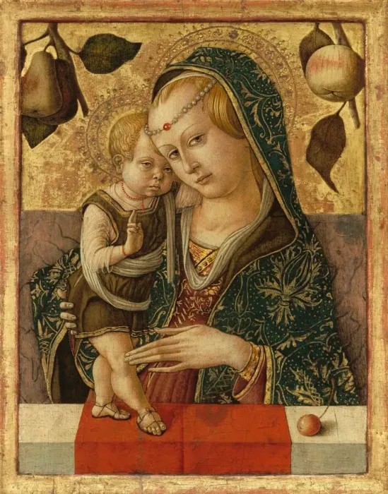 Framed Print : Madonna and Child, c. 1490. Creator: Carlo Crivelli Framed Print : Madonna and Child, c. 1490. Creator: Carlo Crivelli