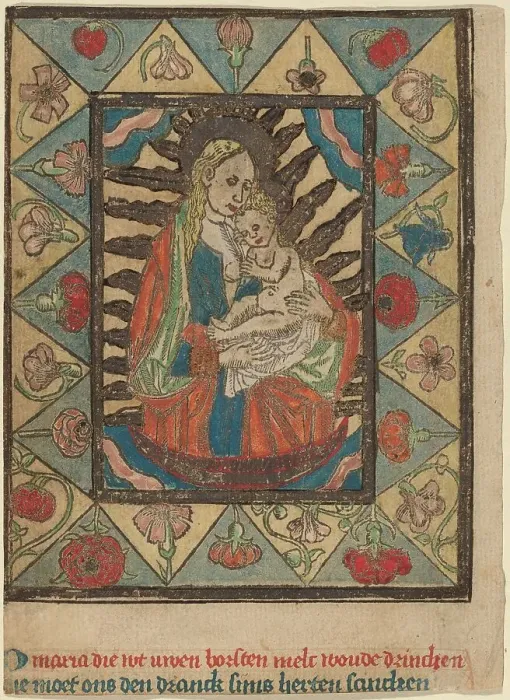 Framed Print : The Madonna and Child, c. 1500. Creator: Unknown Framed Print : The Madonna and Child, c. 1500. Creator: Unknown
