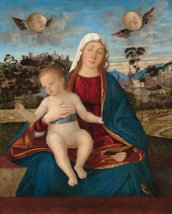 Framed Print : Madonna and Child, c. 1505 / 1510. Creator: Vittore Carpaccio Framed Print : Madonna and Child, c. 1505 / 1510. Creator: Vittore Carpaccio