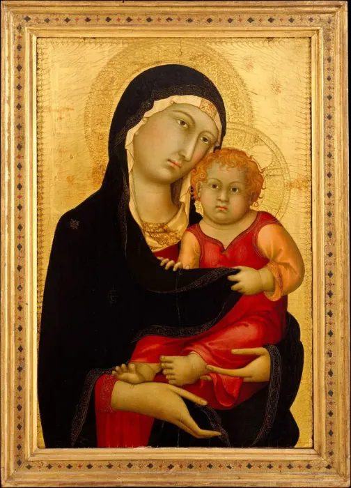 Framed Print : Madonna and Child, ca. 1326. Creator: Simone Martini Framed Print : Madonna and Child, ca. 1326. Creator: Simone Martini