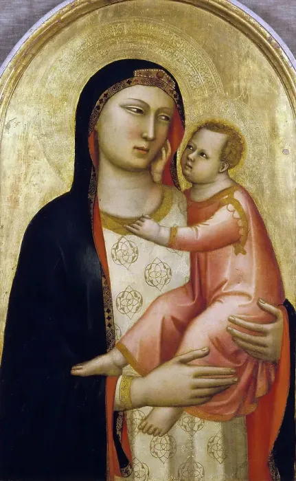 Framed Print : Madonna and Child, ca 1335. Creator: Daddi, Bernardo (1290-1350) Framed Print : Madonna and Child, ca 1335. Creator: Daddi, Bernardo (1290-1350)