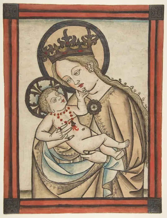 Framed Print : Madonna and Child, ca. 1460-70. ca. 1460-70. Creator: Anon Framed Print : Madonna and Child, ca. 1460-70. ca. 1460-70. Creator: Anon