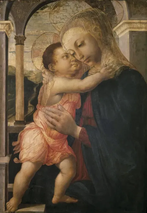 Framed Print : Madonna and Child, ca 1466-1467. Artist: Botticelli, Sandro (1445-1510) Framed Print : Madonna and Child, ca 1466-1467. Artist: Botticelli, Sandro (1445-1510)