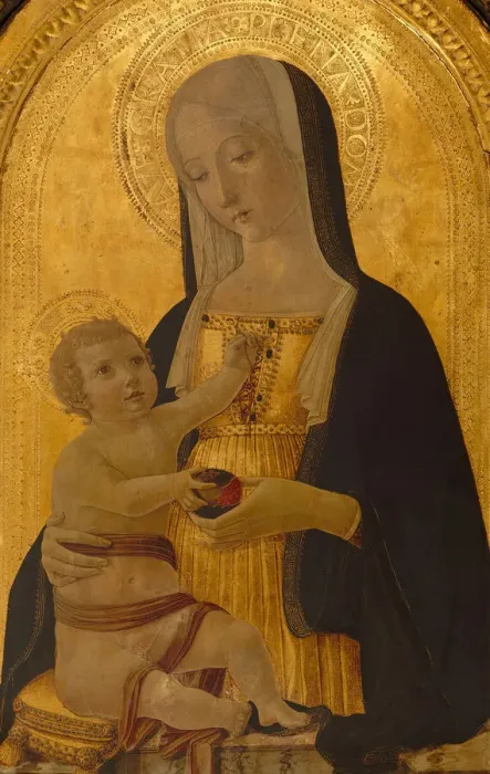 Framed Print : Madonna and Child, ca. 1470. Creator: Benvenuto di Giovanni Framed Print : Madonna and Child, ca. 1470. Creator: Benvenuto di Giovanni