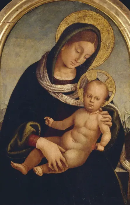 Framed Print : Madonna with Child, ca 1510-1515. Creator: Signorelli, Luca (ca 1441-1523) Framed Print : Madonna with Child, ca 1510-1515. Creator: Signorelli, Luca (ca 1441-1523)