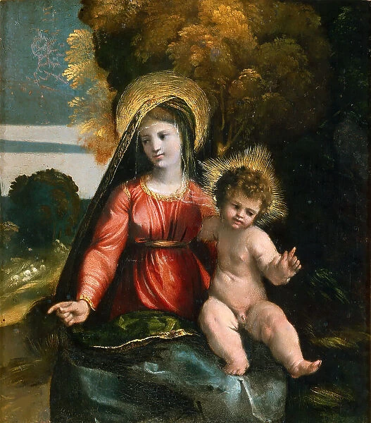 Madonna and Child, ca 1517. Creator: Dossi, Dosso (ca. 1486-1542)